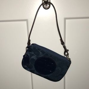 Coach Navy Blue Wristlet